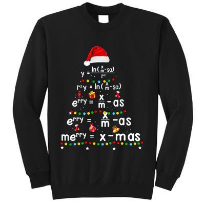 Math Teacher Christmas Tree Funny Sweatshirt