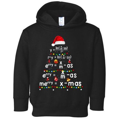 Math Teacher Christmas Tree Funny Toddler Hoodie