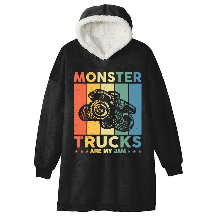 Monster Truck Car For Birthday Boy Hooded Wearable Blanket