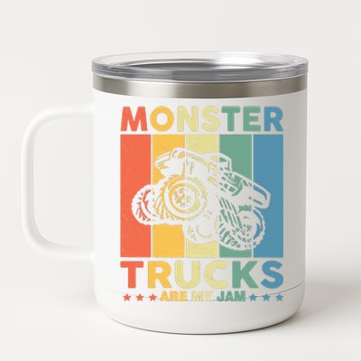 Monster Truck Car For Birthday Boy 12 oz Stainless Steel Tumbler Cup