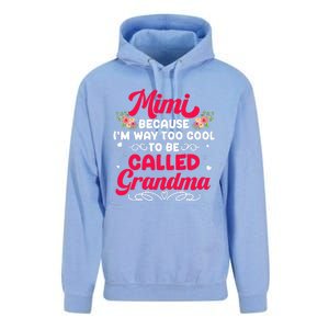 Mimi Too Cool To Called Grandma Mothers Day Grandmother Unisex Surf Hoodie