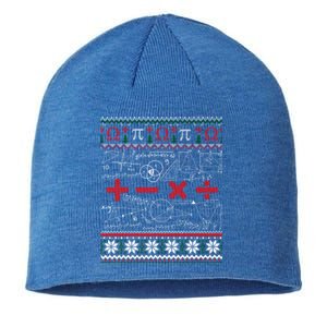 Math Teacher Christmas Love Teachers Ugly Sweater Great Gift Sustainable Beanie