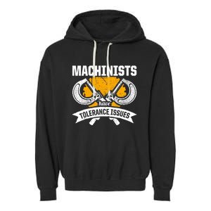 Machinist Tolerance CNC Machine Operator Machining Garment-Dyed Fleece Hoodie