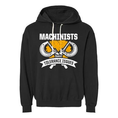 Machinist Tolerance CNC Machine Operator Machining Garment-Dyed Fleece Hoodie