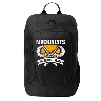 Machinist Tolerance CNC Machine Operator Machining City Backpack