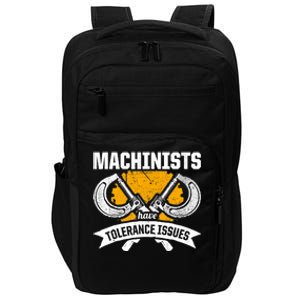 Machinist Tolerance CNC Machine Operator Machining Impact Tech Backpack