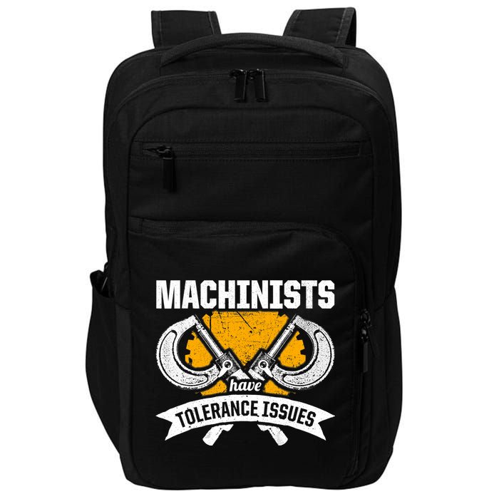 Machinist Tolerance CNC Machine Operator Machining Impact Tech Backpack