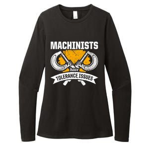 Machinist Tolerance CNC Machine Operator Machining Womens CVC Long Sleeve Shirt