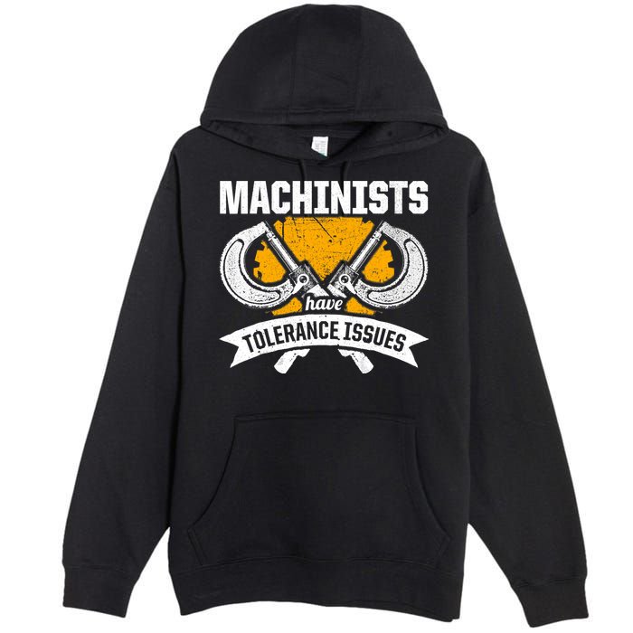 Machinist Tolerance CNC Machine Operator Machining Premium Pullover Hoodie