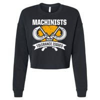 Machinist Tolerance CNC Machine Operator Machining Cropped Pullover Crew