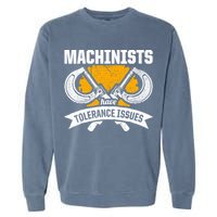 Machinist Tolerance CNC Machine Operator Machining Garment-Dyed Sweatshirt
