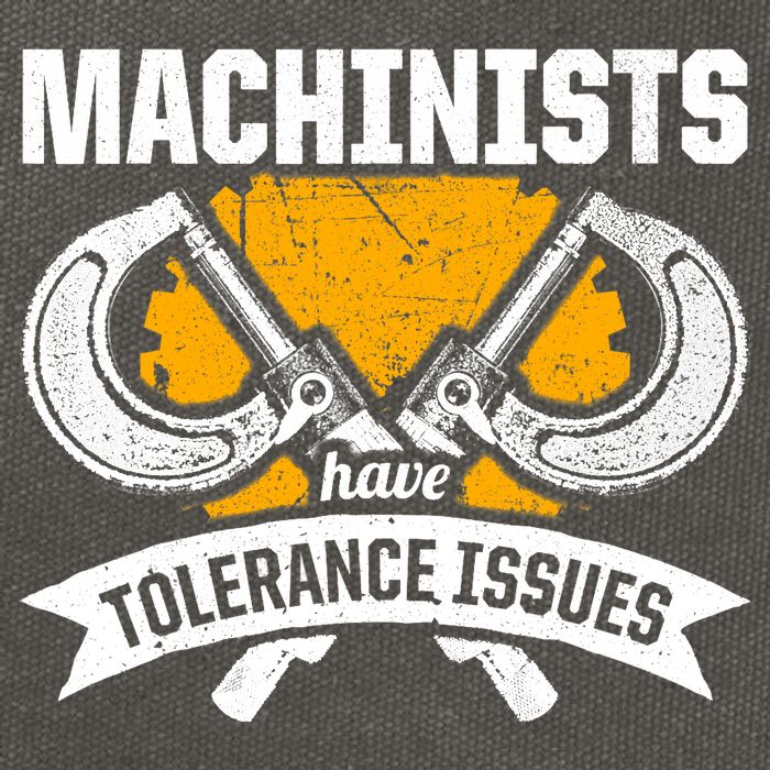 Machinist Tolerance CNC Machine Operator Machining Cotton Canvas Backpack