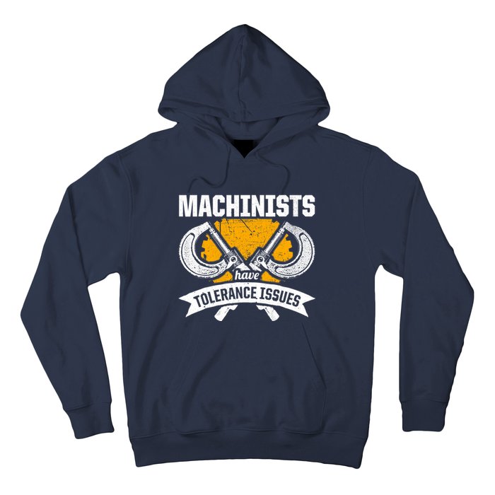 Machinist Tolerance CNC Machine Operator Machining Hoodie