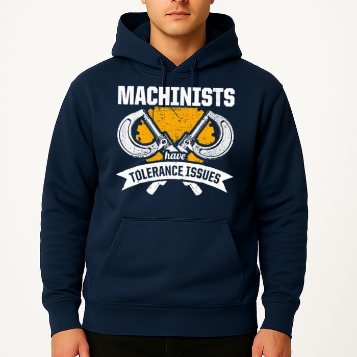 Machinist Tolerance CNC Machine Operator Machining Hoodie