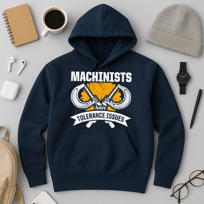 Machinist Tolerance CNC Machine Operator Machining Hoodie