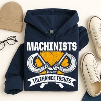Machinist Tolerance CNC Machine Operator Machining Hoodie