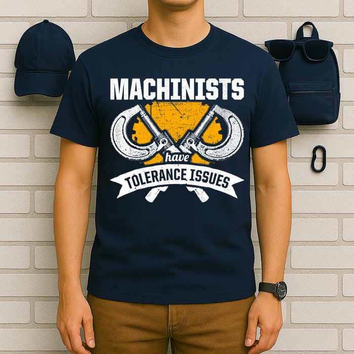 Machinist Tolerance CNC Machine Operator Machining T-Shirt