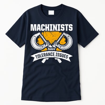 Machinist Tolerance CNC Machine Operator Machining Tall T-Shirt