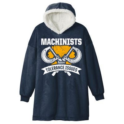 Machinist Tolerance CNC Machine Operator Machining Hooded Wearable Blanket