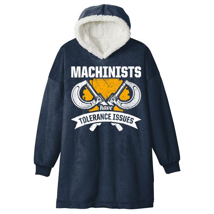 Machinist Tolerance CNC Machine Operator Machining Hooded Wearable Blanket