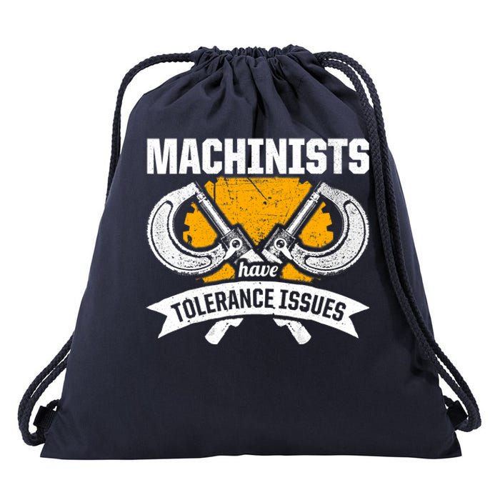 Machinist Tolerance CNC Machine Operator Machining Drawstring Bag