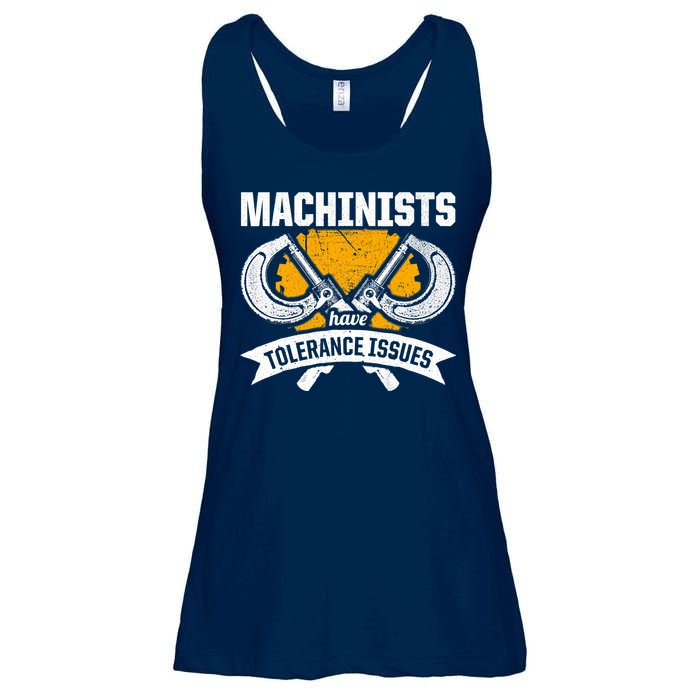 Machinist Tolerance CNC Machine Operator Machining Ladies Essential Flowy Tank