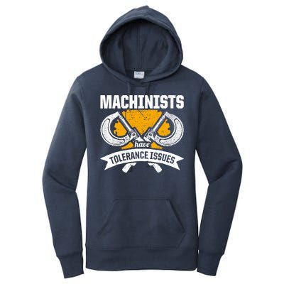 Machinist Tolerance CNC Machine Operator Machining Women's Pullover Hoodie