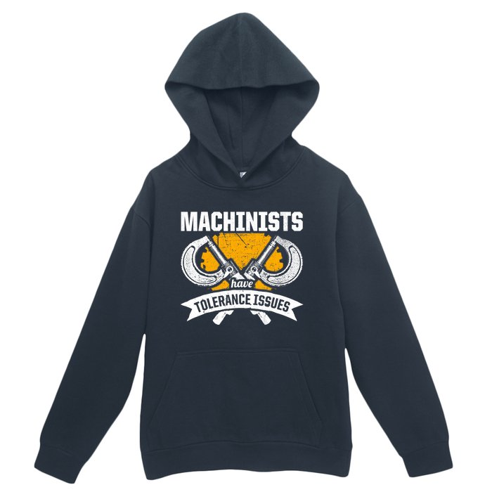 Machinist Tolerance CNC Machine Operator Machining Urban Pullover Hoodie