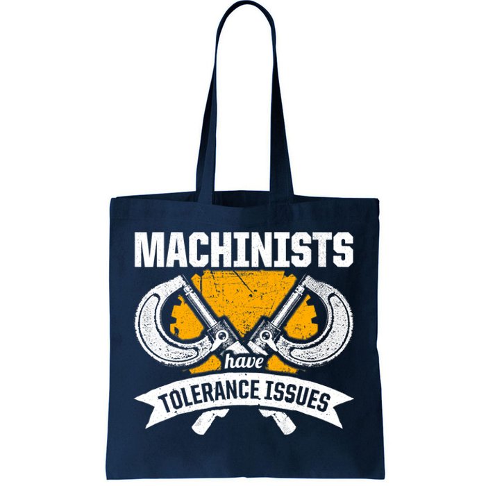 Machinist Tolerance CNC Machine Operator Machining Tote Bag