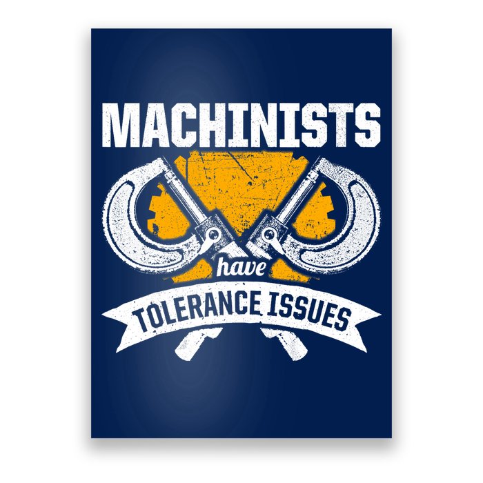 Machinist Tolerance CNC Machine Operator Machining Poster