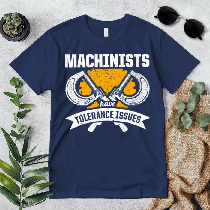 Machinist Tolerance CNC Machine Operator Machining Premium T-Shirt
