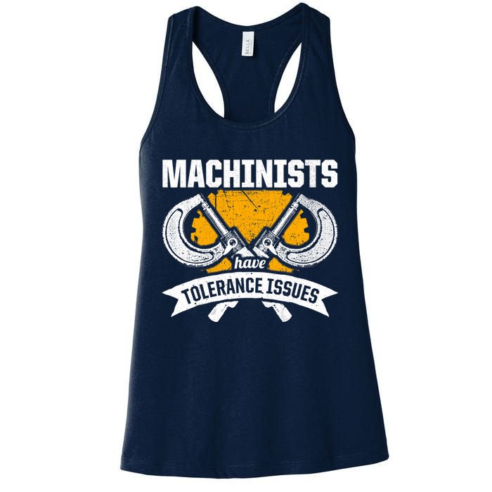 Machinist Tolerance CNC Machine Operator Machining Womens Tank Top