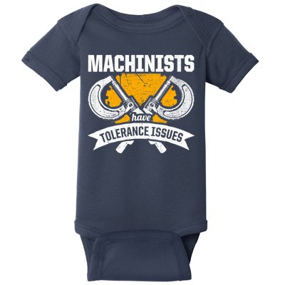 Machinist Tolerance CNC Machine Operator Machining Baby Bodysuit
