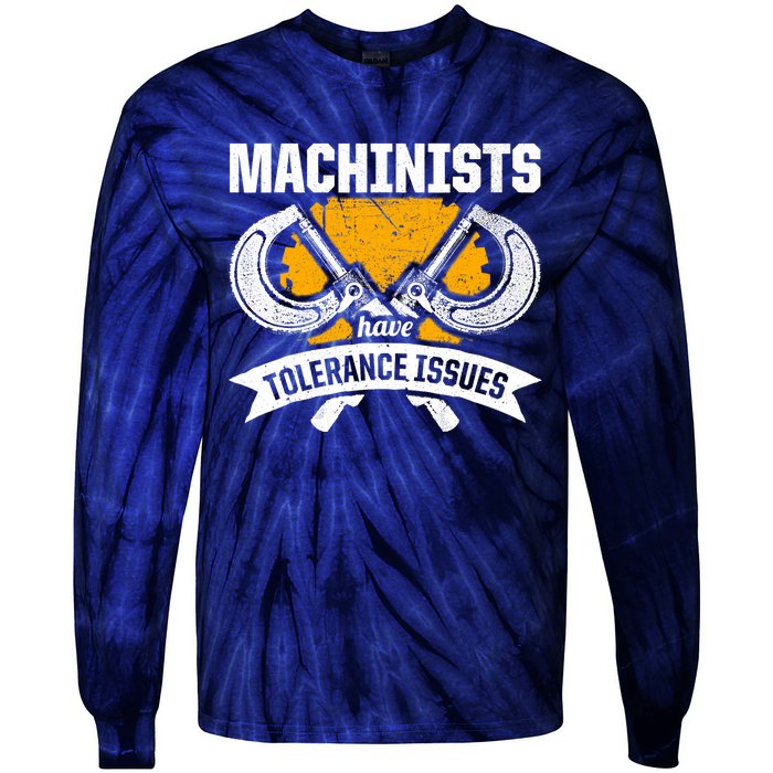 Machinist Tolerance CNC Machine Operator Machining Tie-Dye Long Sleeve Shirt