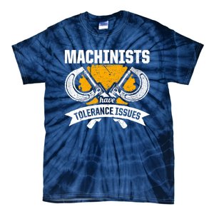 Machinist Tolerance CNC Machine Operator Machining Tie-Dye T-Shirt