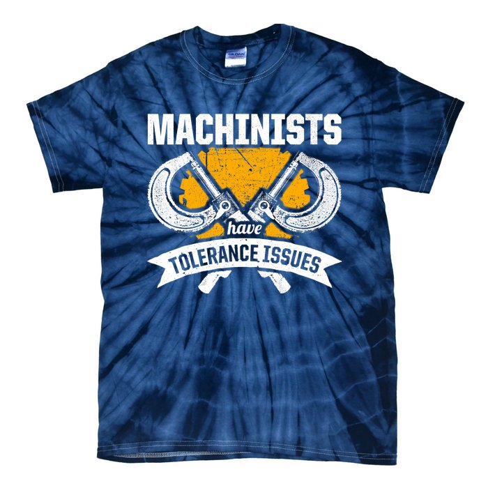 Machinist Tolerance CNC Machine Operator Machining Tie-Dye T-Shirt