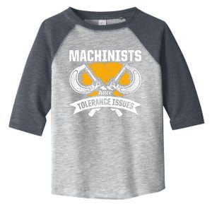 Machinist Tolerance CNC Machine Operator Machining Toddler Fine Jersey T-Shirt