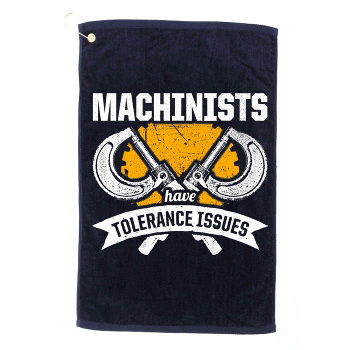 Machinist Tolerance CNC Machine Operator Machining Golf Towel