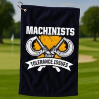 Machinist Tolerance CNC Machine Operator Machining Golf Towel