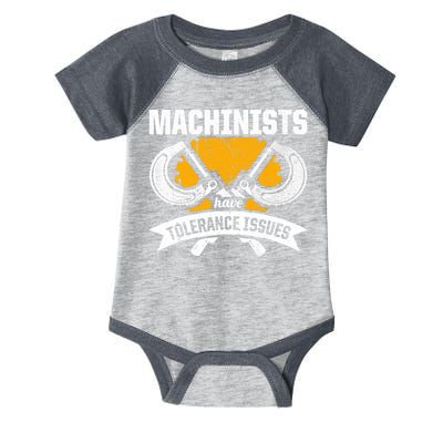 Machinist Tolerance CNC Machine Operator Machining Infant Baby Jersey Bodysuit