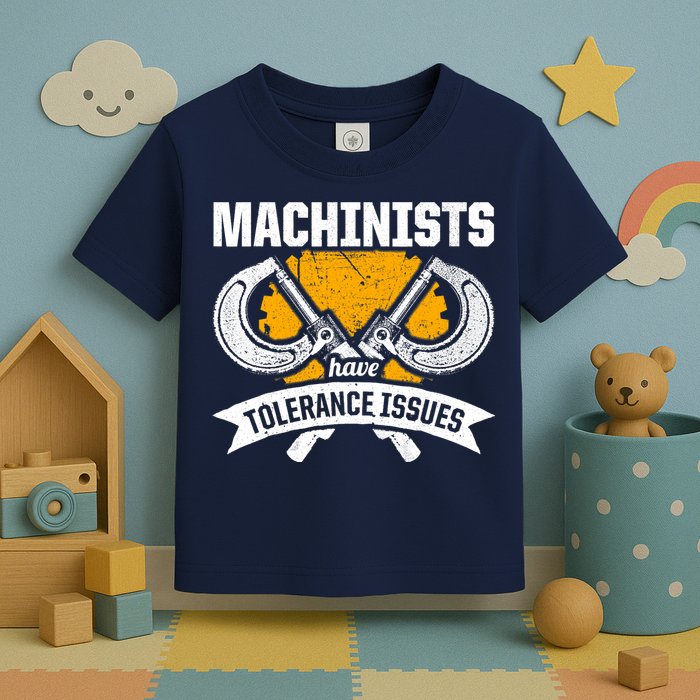 Machinist Tolerance CNC Machine Operator Machining Toddler T-Shirt