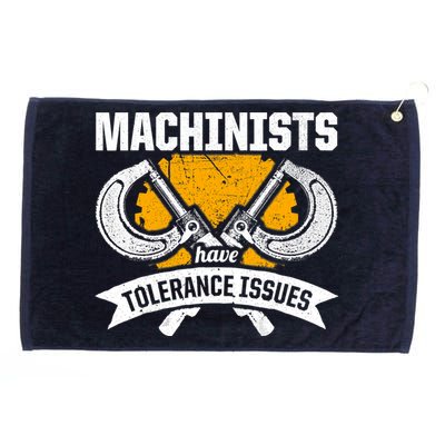 Machinist Tolerance CNC Machine Operator Machining Grommeted Golf Towel