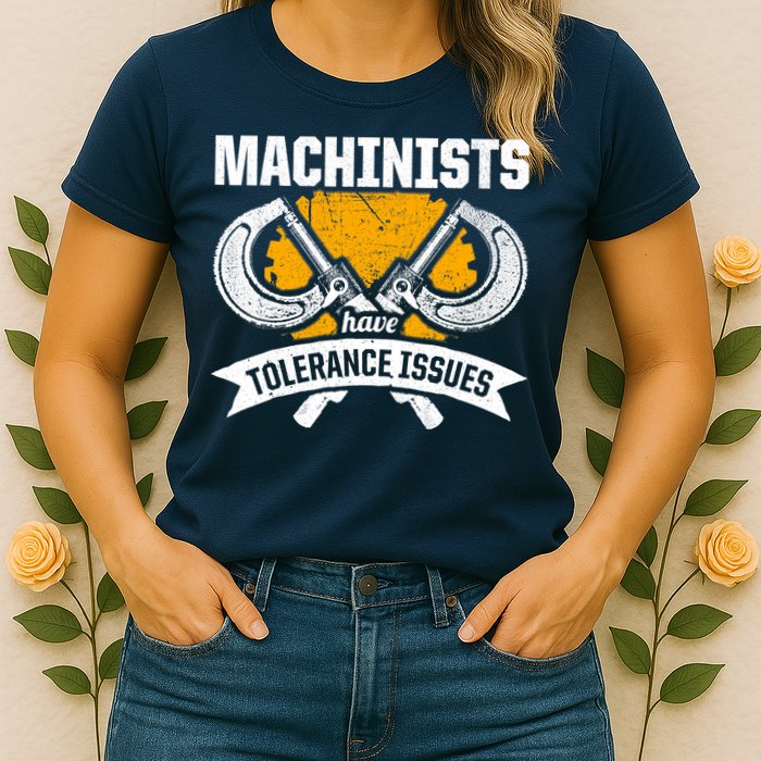 Machinist Tolerance CNC Machine Operator Machining Womens T-Shirt