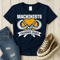 Machinist Tolerance CNC Machine Operator Machining Womens T-Shirt