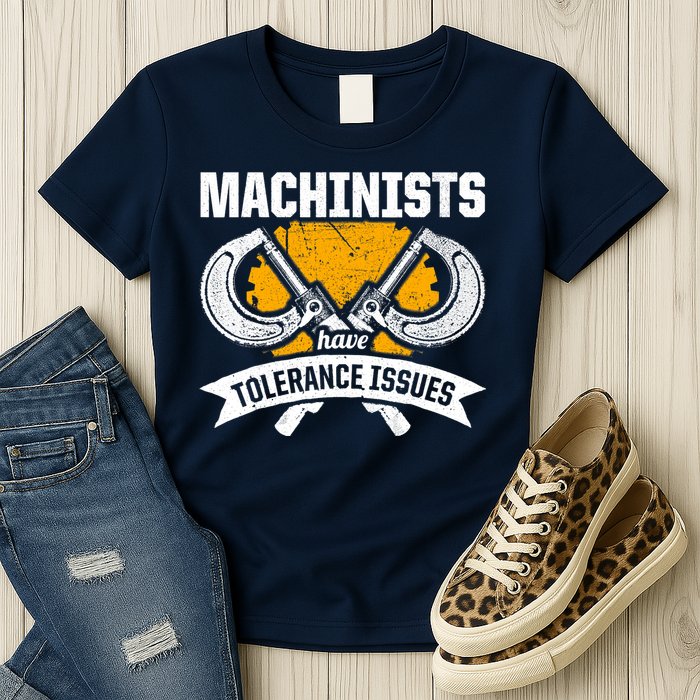 Machinist Tolerance CNC Machine Operator Machining Womens T-Shirt
