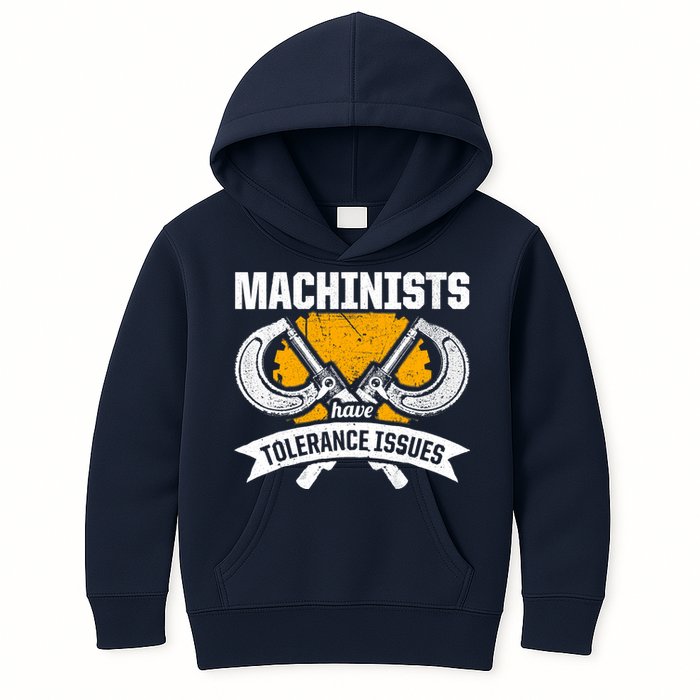 Machinist Tolerance CNC Machine Operator Machining Kids Hoodie