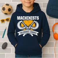 Machinist Tolerance CNC Machine Operator Machining Kids Hoodie