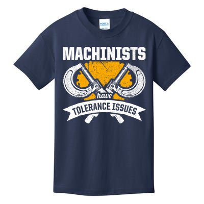 Machinist Tolerance CNC Machine Operator Machining Kids T-Shirt