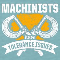 Machinist Tolerance CNC Machine Operator Machining Sueded Cloud Jersey T-Shirt