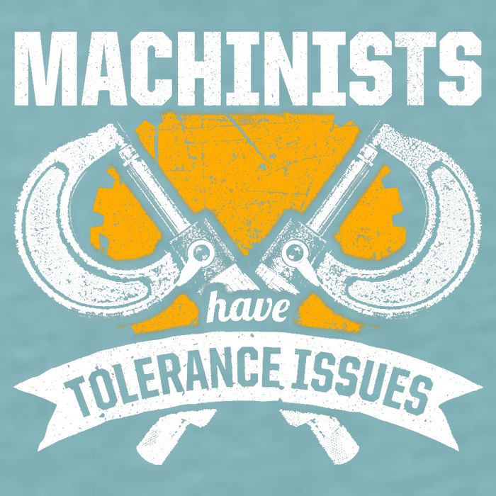 Machinist Tolerance CNC Machine Operator Machining Sueded Cloud Jersey T-Shirt